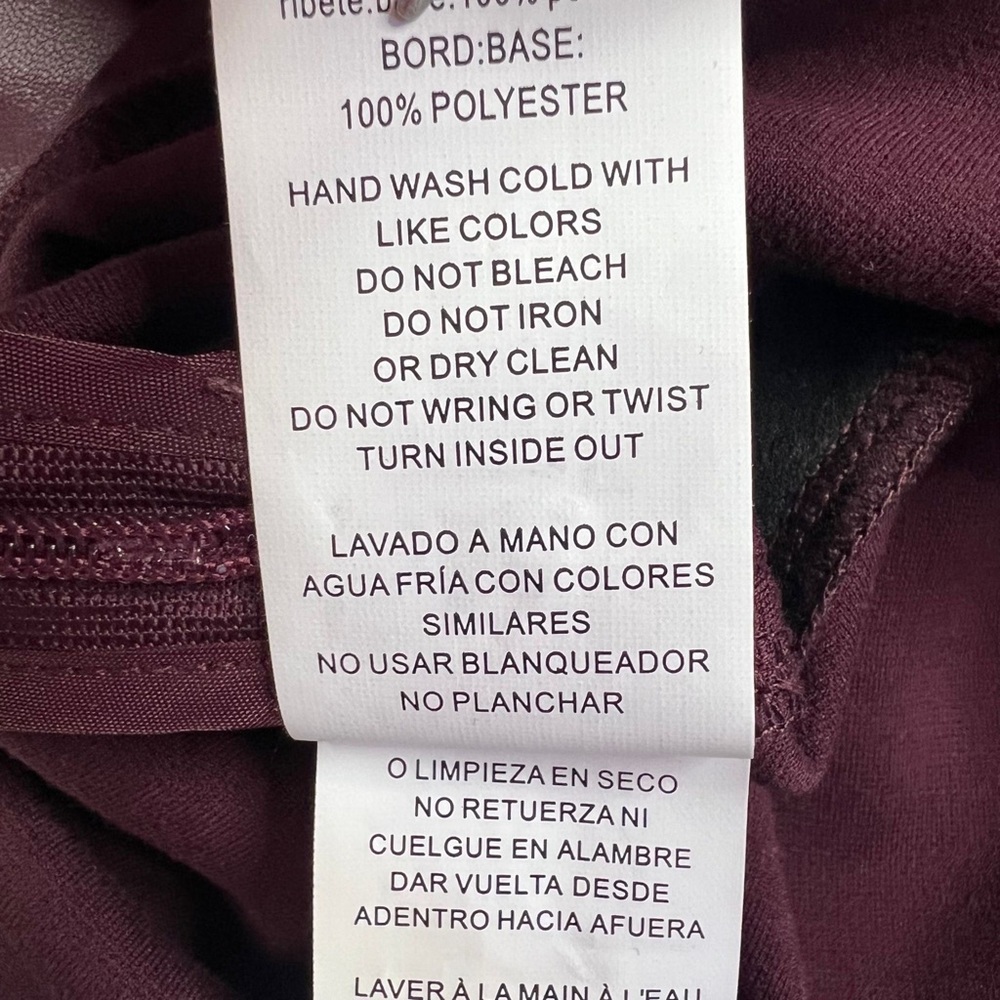 NWT MICHAEL MICHAEL KORS Cordovan Mixed-Media Flare Mini Skirt Faux Leather - Picture 11 of 12